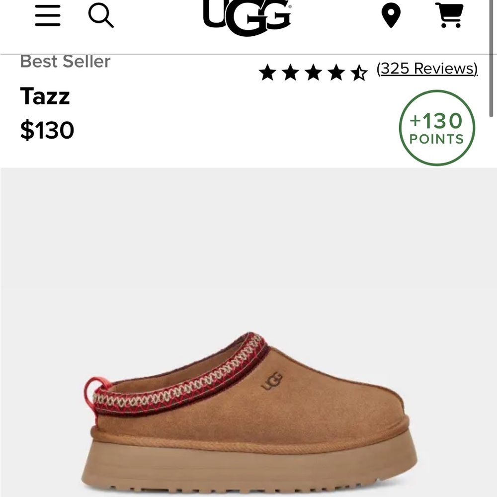 UGG Tazz Platform New in the box size 9